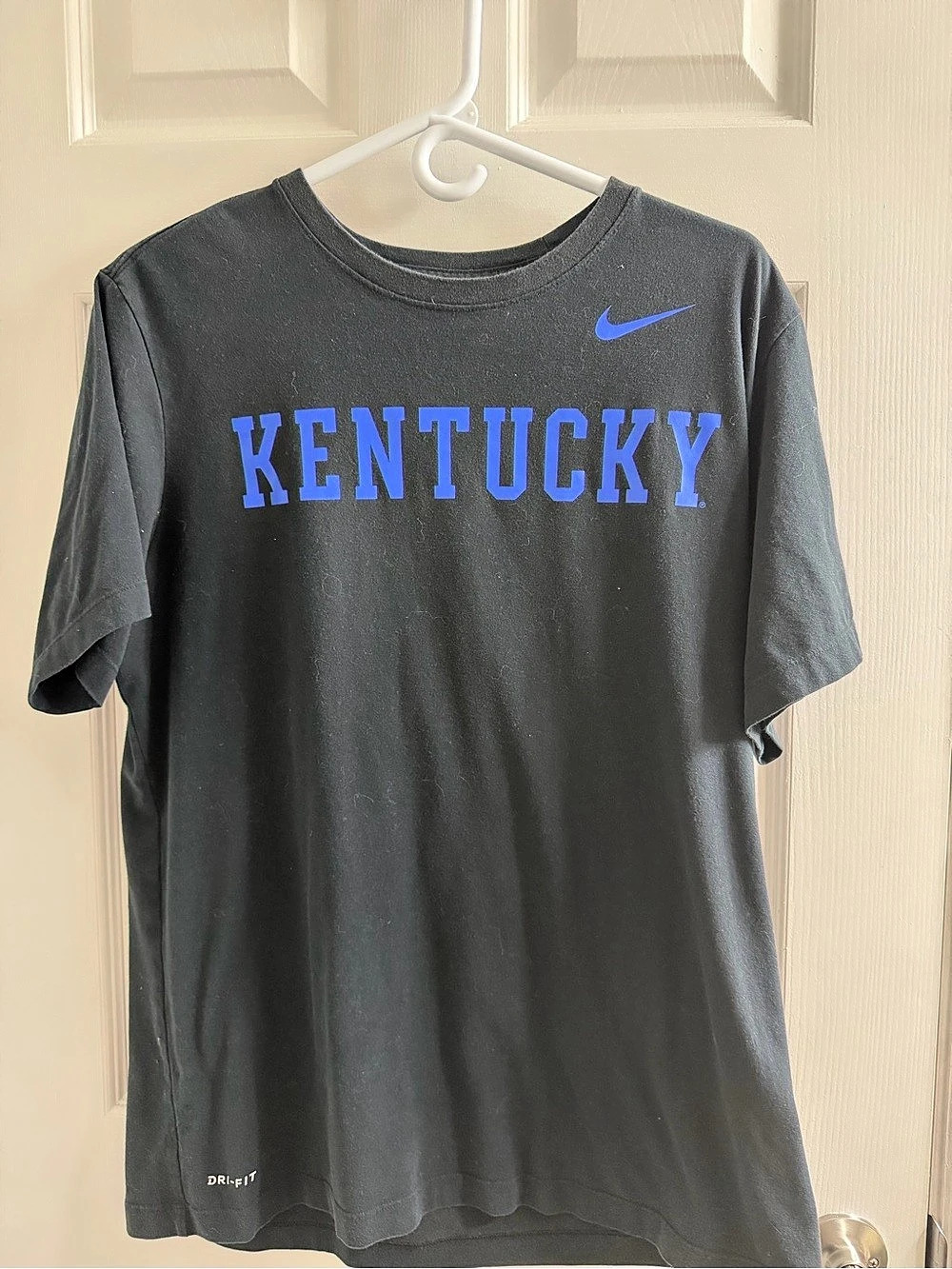 Nike Kentucky Wildcats Nike Dri-FIT T-Shirt Black & Blue Size Large